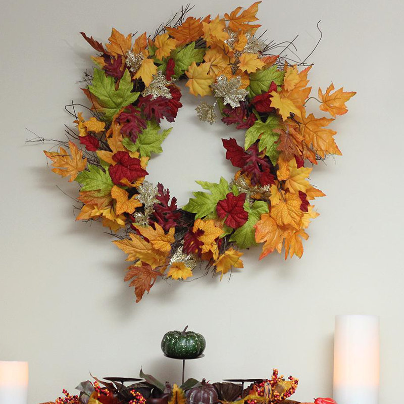 Northlight Autumn Harvest Thanksgiving 22" Maple Leaf